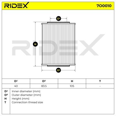 Filtr Oleju RIDEX 7O0010 7O0010 - foto 5
