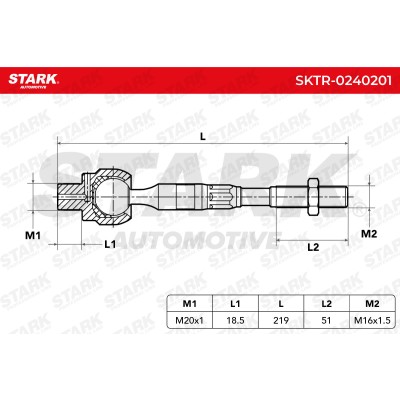 Drążek kierowniczy Stark SKTR-0240201 SKTR-0240201 - foto 5