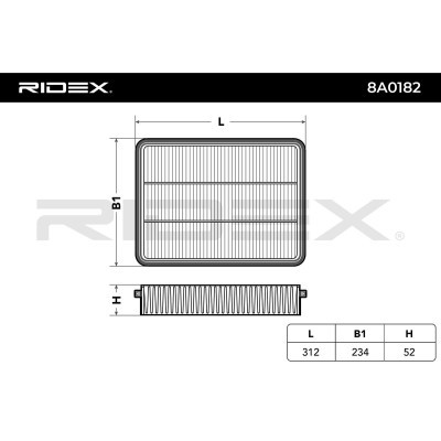 Filtr Powietrza RIDEX 8A0182 8A0182 - foto 6