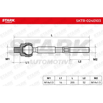 Drążek kierowniczy Stark SKTR-0240103 SKTR-0240103 - foto 6