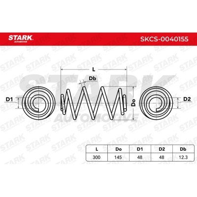 Sprężyna Zawieszenia Stark SKCS-0040155 SKCS-0040155 - foto 5