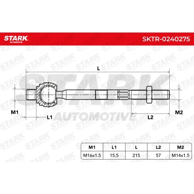 Drążek kierowniczy Stark SKTR-0240275 SKTR-0240275 - foto 5