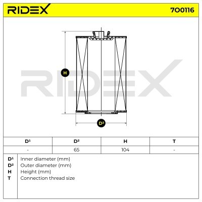 Filtr Oleju RIDEX 7O0116 7O0116 - foto 8