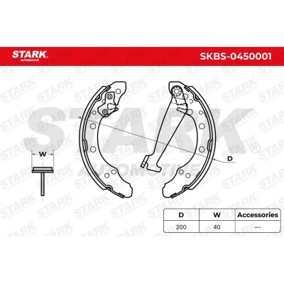 Klocki hamulcowe Stark SKBS-0450001 SKBS-0450001 - foto 5