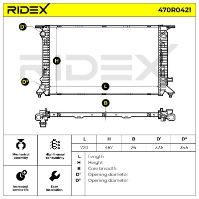 Chłodnica RIDEX 470R0421 470R0421 - foto 6
