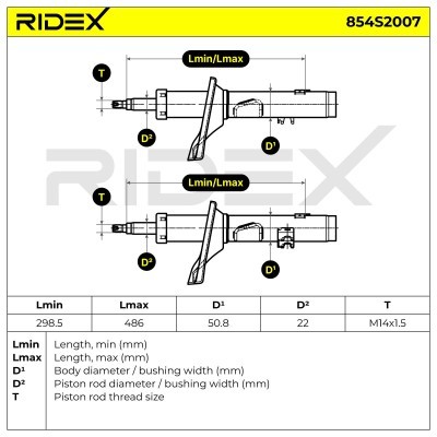 Amortyzator RIDEX 854S2007 854S2007 - foto 7