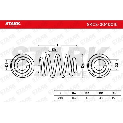 Sprężyna Zawieszenia Stark SKCS-0040010 SKCS-0040010 - foto 6