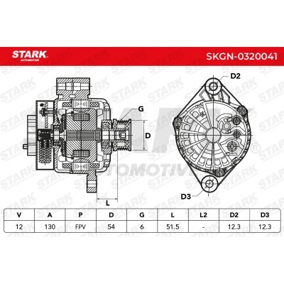 Alternator Stark SKGN-0320041 SKGN-0320041 - foto 6