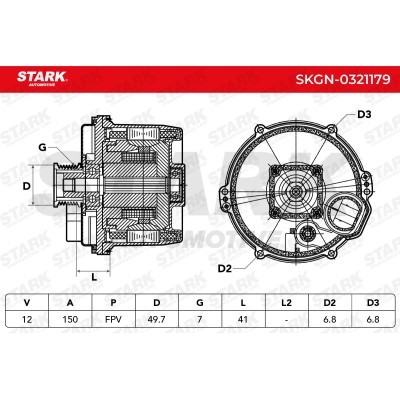 Alternator Stark SKGN-0321179 SKGN-0321179 - foto 6