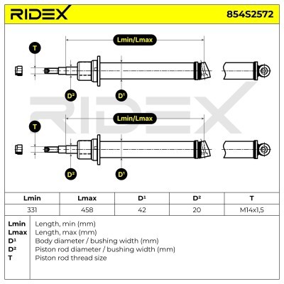 Amortyzator RIDEX 854S2572 854S2572 - foto 5