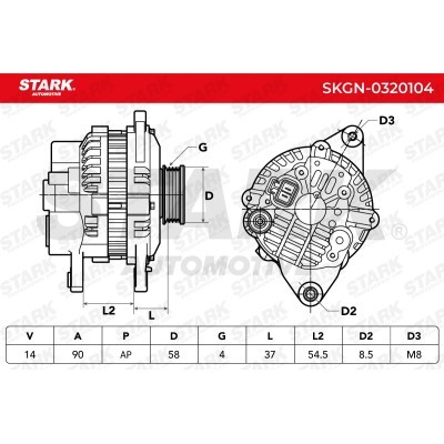 Alternator Stark SKGN-0320104 SKGN-0320104 - foto 7