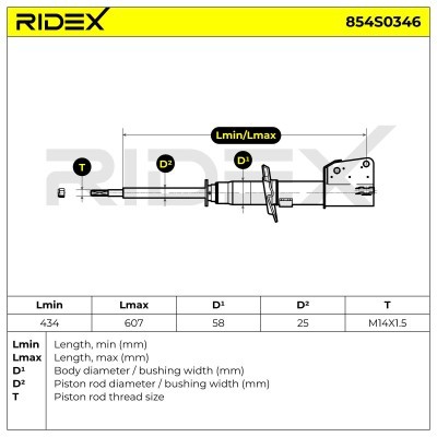 Amortyzator RIDEX 854S0346 854S0346 - foto 8