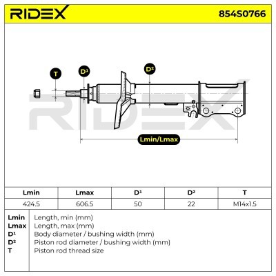 Amortyzator RIDEX 854S0766 854S0766 - foto 6