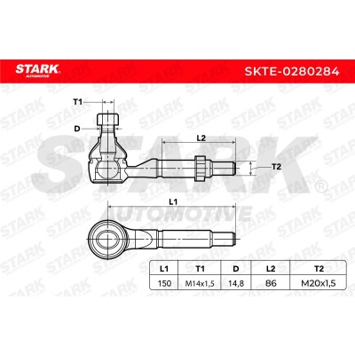 Końcówka drążka kierowniczego Stark SKTE-0280284 SKTE-0280284 - foto 5