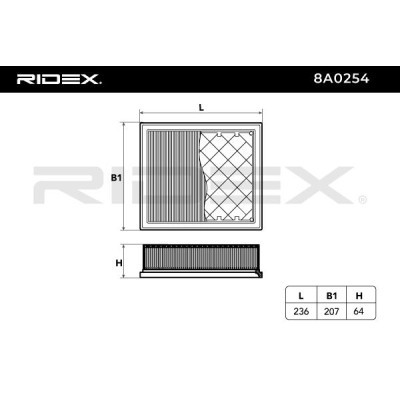 Filtr Powietrza RIDEX 8A0254 8A0254 - foto 6