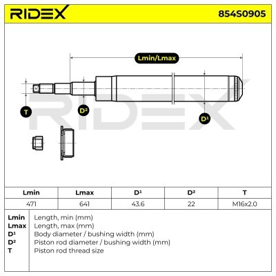 Amortyzator RIDEX 854S0905 854S0905 - foto 8