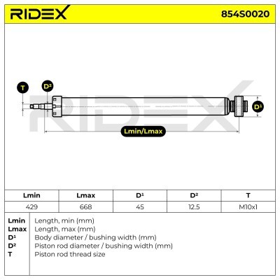 Amortyzator RIDEX 854S0020 854S0020 - foto 8