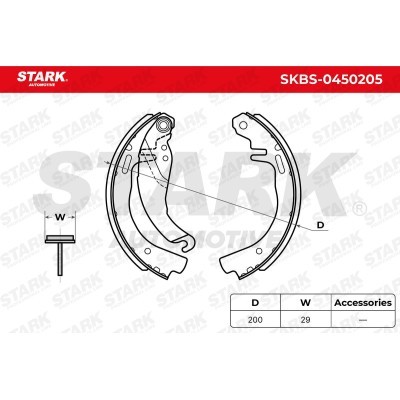 Klocki hamulcowe Stark SKBS-0450205 SKBS-0450205 - foto 5