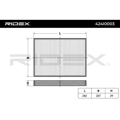 Filtr Kabinowy RIDEX 424I0003 424I0003 - foto 3