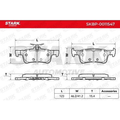 Klocki hamulcowe Stark SKBP-0011547 SKBP-0011547 - foto 5