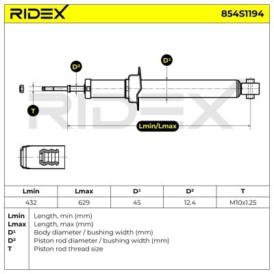 Amortyzator RIDEX 854S1194 854S1194 - foto 5