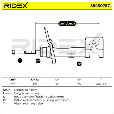 Amortyzator RIDEX 854S0787 854S0787 - foto 6