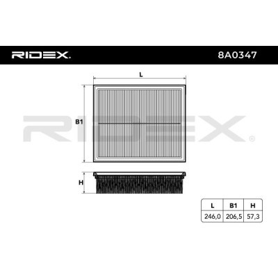 Filtr Powietrza RIDEX 8A0347 8A0347 - foto 6