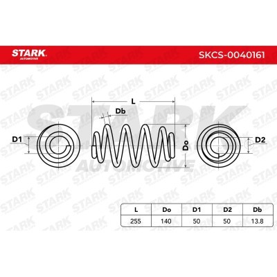 Sprężyna Zawieszenia Stark SKCS-0040161 SKCS-0040161 - foto 5