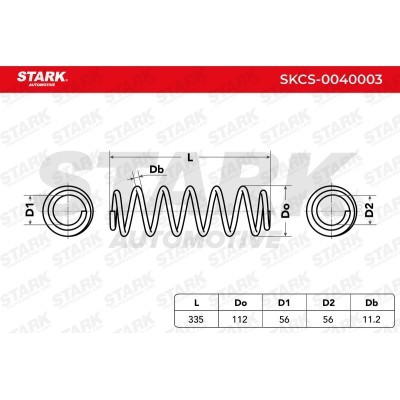 Sprężyna Zawieszenia Stark SKCS-0040003 SKCS-0040003 - foto 6