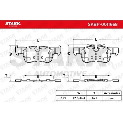 Klocki hamulcowe Stark SKBP-0011668 SKBP-0011668 - foto 5