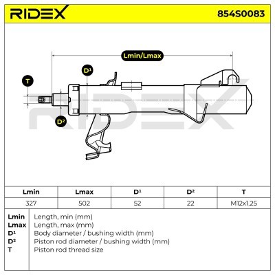Amortyzator RIDEX 854S0083 854S0083 - foto 5