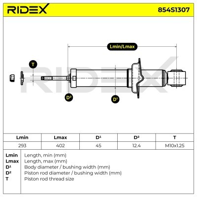 Amortyzator RIDEX 854S1307 854S1307 - foto 6
