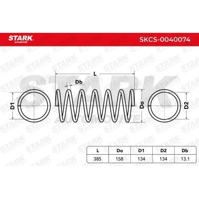 Sprężyna Zawieszenia Stark SKCS-0040074 SKCS-0040074 - foto 6