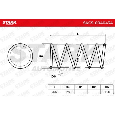 Sprężyna Zawieszenia Stark SKCS-0040434 SKCS-0040434 - foto 4