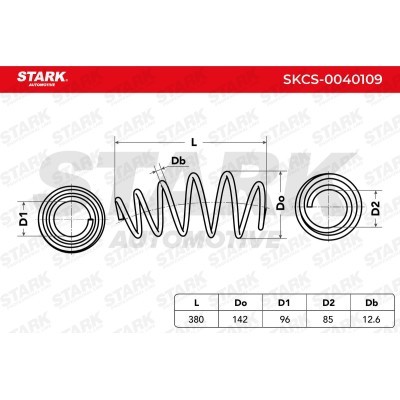 Sprężyna Zawieszenia Stark SKCS-0040109 SKCS-0040109 - foto 6
