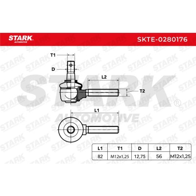 Końcówka drążka kierowniczego Stark SKTE-0280176 SKTE-0280176 - foto 5