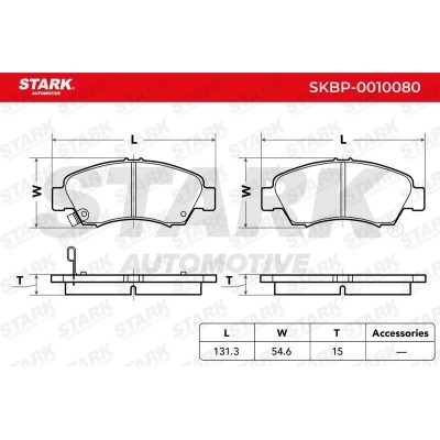 Klocki hamulcowe Stark SKBP-0010080 SKBP-0010080 - foto 4