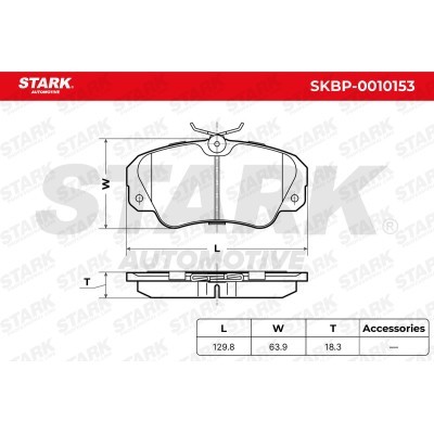 Klocki hamulcowe Stark SKBP-0010153 SKBP-0010153 - foto 3