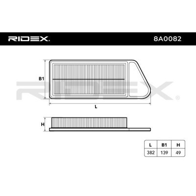 Filtr Powietrza RIDEX 8A0082 8A0082 - foto 6