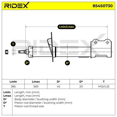 Amortyzator RIDEX 854S0730 854S0730 - foto 9