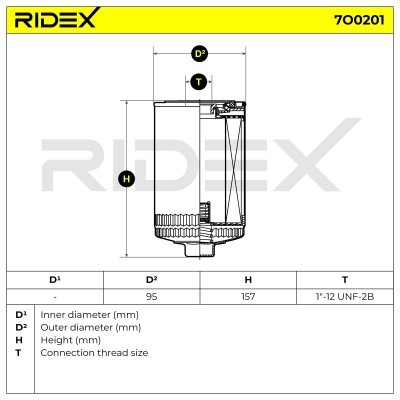 Filtr Oleju RIDEX 7O0201 7O0201 - foto 6