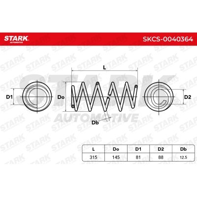 Sprężyna Zawieszenia Stark SKCS-0040364 SKCS-0040364 - foto 5