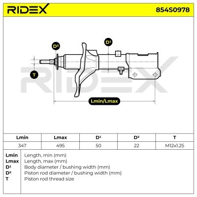 Amortyzator RIDEX 854S0978 854S0978 - foto 7