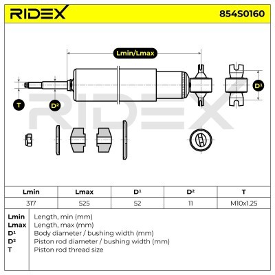 Amortyzator RIDEX 854S0160 854S0160 - foto 9