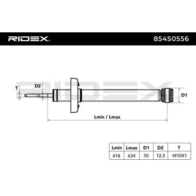 Amortyzator RIDEX 854S0556 854S0556 - foto 3