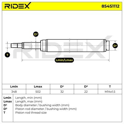 Amortyzator RIDEX 854S1112 854S1112 - foto 8