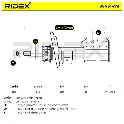 Amortyzator RIDEX 854S1478 854S1478 - foto 7