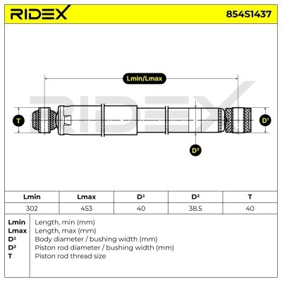 Amortyzator RIDEX 854S1437 854S1437 - foto 4