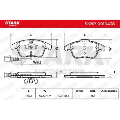 Klocki hamulcowe Stark SKBP-0010438 SKBP-0010438 - foto 4
