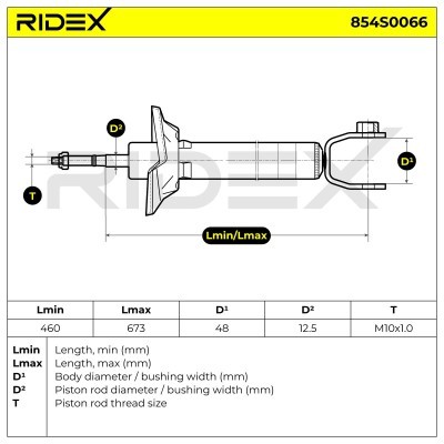 Amortyzator RIDEX 854S0066 854S0066 - foto 4
